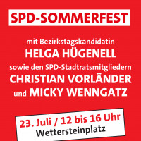 Einladung zum SPD-Sommerfest 2023