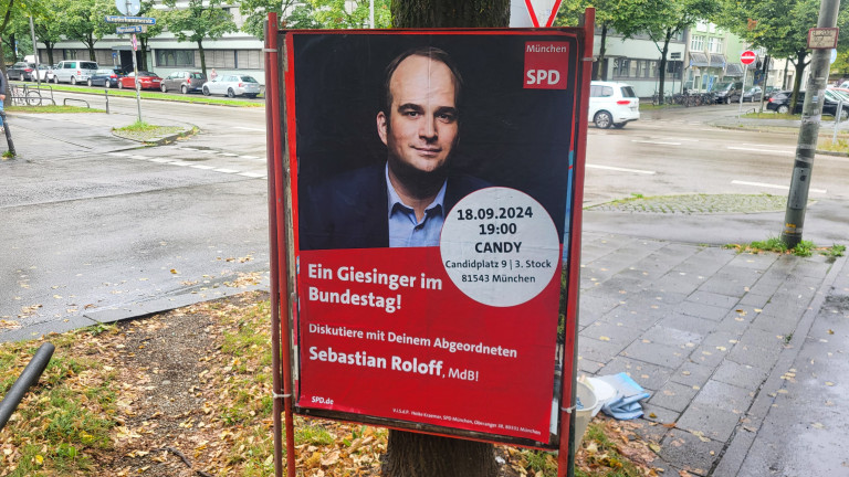 Plakat: Giesinger im Bundestag