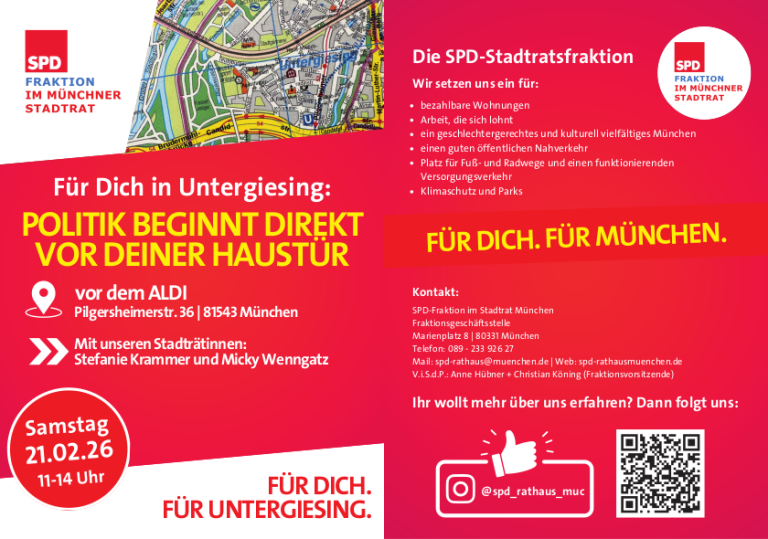 Flyer #089 vor Ort in Untergiesing